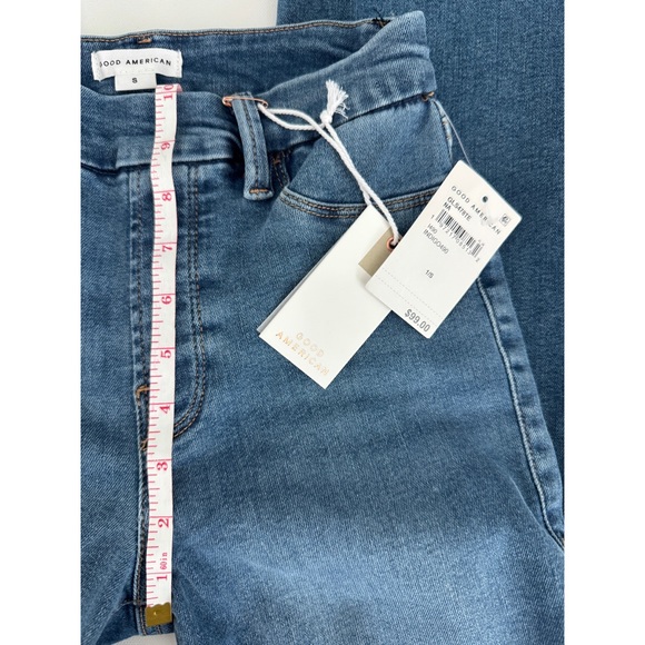 Good American Good Legs Straight Power Stretch- Pull On Denim Jeans- Small NWT - Picture 4 of 9